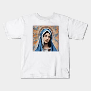 modern picture with Holy Mary Kids T-Shirt